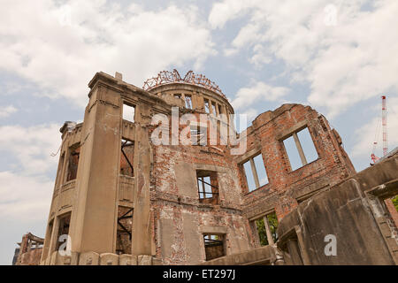 Hiroshima Peace Memorial (Atomic Bomb Dome oder Genbaku Domu) in Hiroshima, Japan. UNESCO-Weltkulturerbe Stockfoto