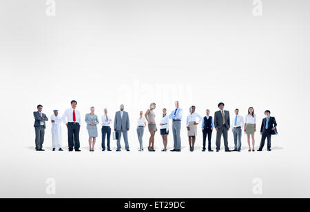 Große Gruppe von Geschäftsleuten Stockfoto