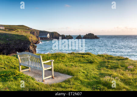 Früh morgens in die lange Bucht in der Nähe von Padstow in Cornwall Stockfoto