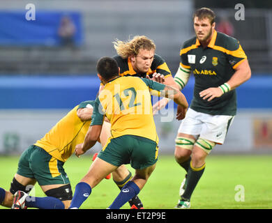 Südafrika gegen Australien am Welt Rugby unter 20 Meisterschaft im Jahr 2015 Stockfoto