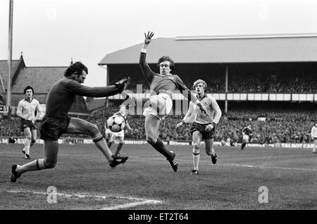 Everton V Arsenal, FA-Cup-3. Runde, gespielt im Goodison Park, Endstand 2: 0 gegen Everton. 3. Januar 1981. Stockfoto