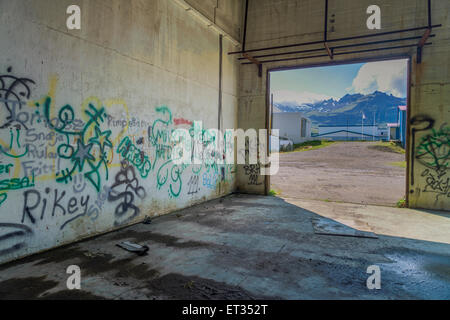 Graffiti, Grundarfjordur, Island Stockfoto