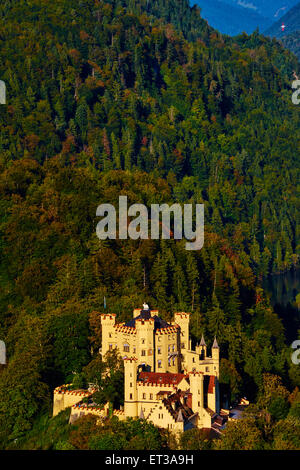 Deutschland, Bayern (Bayern), Scwangau, Hohenschwangau Schloss Stockfoto