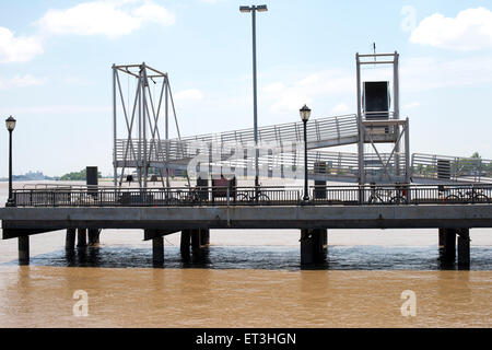 Mississippi-Fluss in New Orleans Louisiana Stockfoto