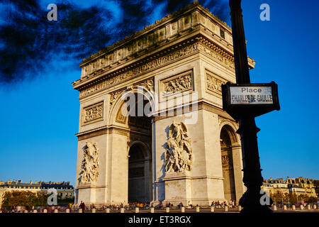 Frankreich, Paris, Arc de Triomphe Stockfoto