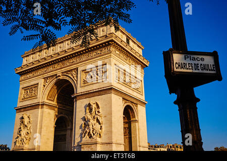 Frankreich, Paris, Arc de Triomphe Stockfoto