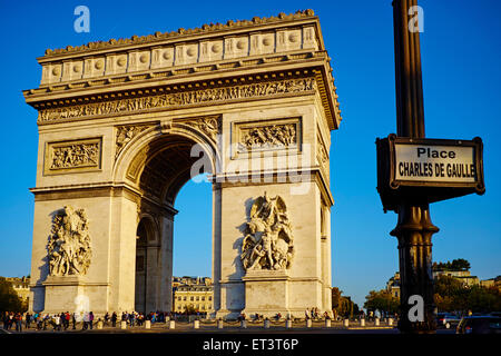 Frankreich, Paris, Arc de Triomphe Stockfoto