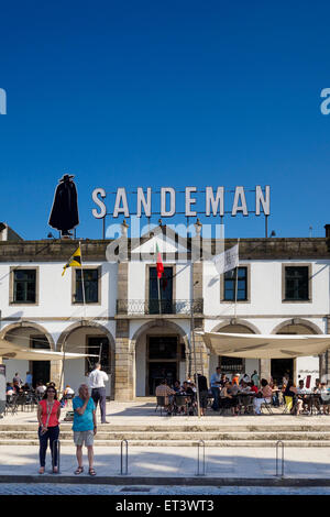 Sandeman Café und Wein lodge in Vila Nova De Gaia - Porto, Portugal Stockfoto