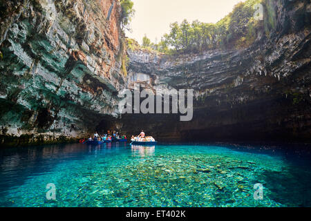 Grotte von Melissani, Kefalonia, Griechenland Stockfoto