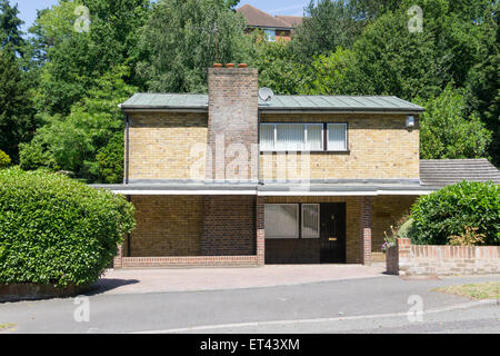 Moderne, gemauertes Einfamilienhaus in Bromley, Südlondon. Stockfoto