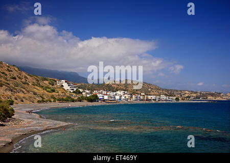 Myrtos Dorf, Gemeinde Ierapetra, Lasithi, Kreta, Griechenland Stockfoto