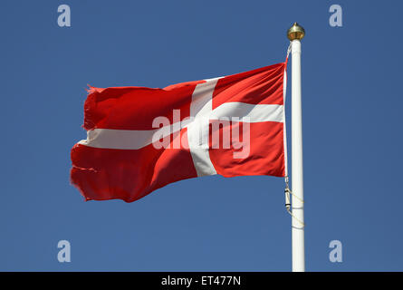 Liste, Deutschland, Nationalflagge Dänemarks Stockfoto