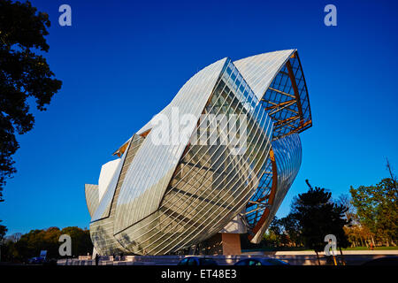 Frankreich, Paris, Louis Vuitton Foundation (Fondation Louis Vuitton), Kunstmuseum Stockfoto
