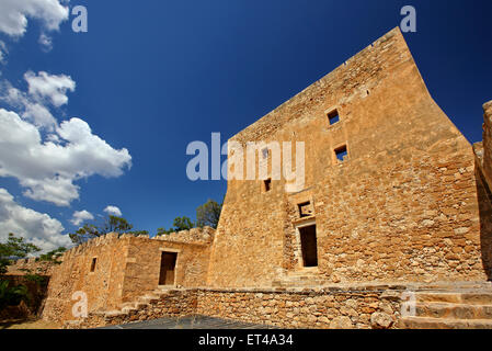 Die Kazarma Festung in Sitia Stadt, Lasithi, Kreta, Griechenland. Stockfoto