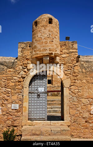 Die Kazarma Festung in Sitia Stadt, Lasithi, Kreta, Griechenland. Stockfoto