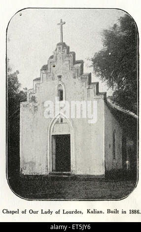 Katholische Gemeinschaft Kapelle unserer lieben Frau von Lourdes erbaut 1886; Kalian; Indien Stockfoto