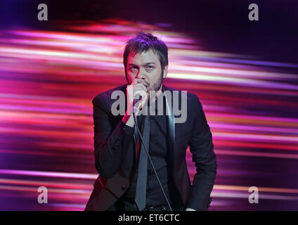 Kasabian führen in der Phones 4u Arena, Manchester Featuring: Tom Meighan, Kasabian wo: Manchester, Vereinigtes Königreich bei: Kredit-12. Dezember 2014: Sakura/WENN.com Stockfoto