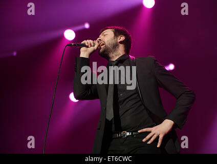 Kasabian führen in der Phones 4u Arena, Manchester Featuring: Tom Meighan, Kasabian wo: Manchester, Vereinigtes Königreich bei: Kredit-12. Dezember 2014: Sakura/WENN.com Stockfoto