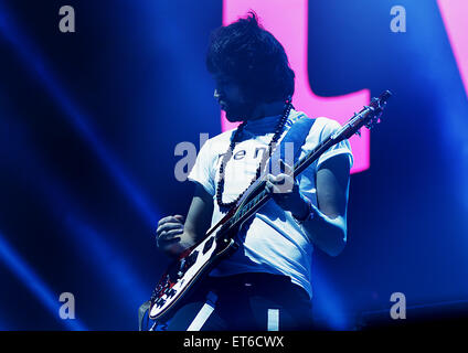 Kasabian führen in der Phones 4u Arena, Manchester Featuring: Sergio Pizzorno, Kasabian wo: Manchester, Vereinigtes Königreich bei: Kredit-12. Dezember 2014: Sakura/WENN.com Stockfoto