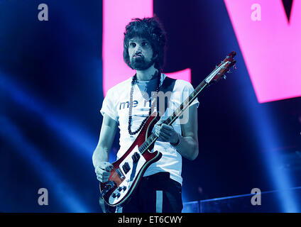 Kasabian führen in der Phones 4u Arena, Manchester Featuring: Sergio Pizzorno, Kasabian wo: Manchester, Vereinigtes Königreich bei: Kredit-12. Dezember 2014: Sakura/WENN.com Stockfoto