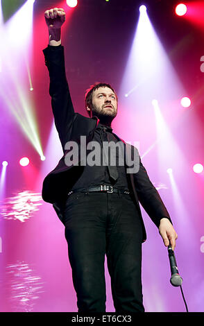 Kasabian führen in der Phones 4u Arena, Manchester Featuring: Tom Meighan, Kasabian wo: Manchester, Vereinigtes Königreich bei: Kredit-12. Dezember 2014: Sakura/WENN.com Stockfoto