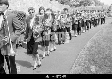 1985-Birmingham internationale Jazz- und Blues-Festival, Künstler, Fototermin, 7. Juli 1985. Stockfoto