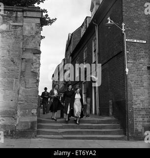 Edgar Street in Worcester, Worcestershire. 24. September 1954. Stockfoto