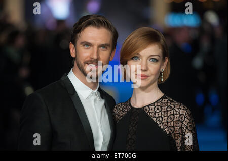 Nachts im Museum: Geheimnis des Grabes - UK-Film-Premiere im Empire Leicester Square statt.  Mitwirkende: Dan Stevens, Gast wo: London, Vereinigtes Königreich bei: Kredit-15. Dezember 2014: Daniel Deme/WENN.com Stockfoto