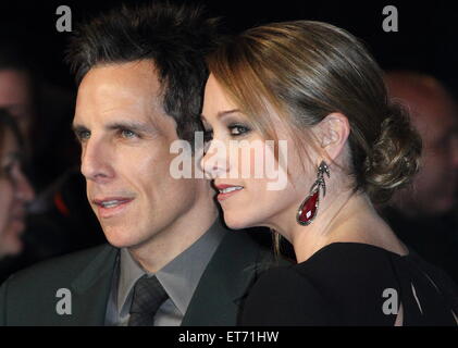 "Nachts im Museum: Geheimnis des Grabes ' UK Film premiere, Empire Cinema, Leicester Square, London, Featuring: Ben Stiller, Christine Taylor Where: London, Vereinigtes Königreich bei: 15. Dezember 2014 Credit: WENN.com Stockfoto