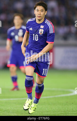 Yokohama, Kanagawa, Japan. 11. Juni 2015. Shinji Kagawa (JPN) Fußball: KIRIN Challenge Cup 2015 entsprechen (Internationales Freundschaftsspiel) zwischen Japan 4-0 Irak im Nissan-Stadion in Yokohama, Kanagawa, Japan. Bildnachweis: AFLO/Alamy Live-Nachrichten Stockfoto