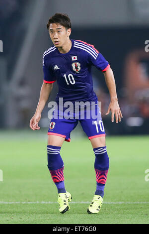 Yokohama, Kanagawa, Japan. 11. Juni 2015. Shinji Kagawa (JPN) Fußball: KIRIN Challenge Cup 2015 entsprechen (Internationales Freundschaftsspiel) zwischen Japan 4-0 Irak im Nissan-Stadion in Yokohama, Kanagawa, Japan. Bildnachweis: AFLO/Alamy Live-Nachrichten Stockfoto