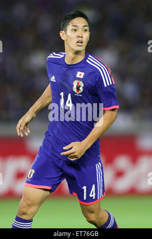 Yokohama, Kanagawa, Japan. 11. Juni 2015. Yoshinori Muto (JPN) Fußball: KIRIN Challenge Cup 2015 entsprechen (Internationales Freundschaftsspiel) zwischen Japan 4-0 Irak im Nissan-Stadion in Yokohama, Kanagawa, Japan. Bildnachweis: AFLO/Alamy Live-Nachrichten Stockfoto