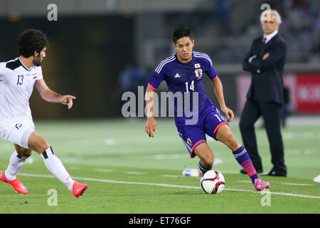 Yokohama, Kanagawa, Japan. 11. Juni 2015. Yoshinori Muto (JPN) Fußball: KIRIN Challenge Cup 2015 entsprechen (Internationales Freundschaftsspiel) zwischen Japan 4-0 Irak im Nissan-Stadion in Yokohama, Kanagawa, Japan. Bildnachweis: AFLO/Alamy Live-Nachrichten Stockfoto