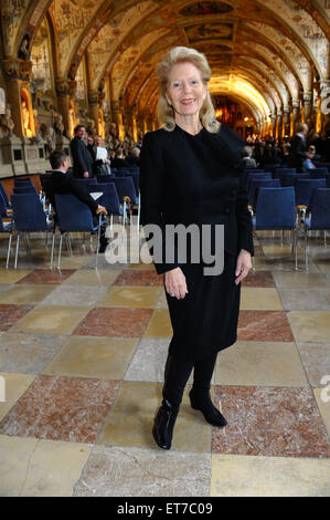 Präsentation des Bayerischen Verdienstorden im Antiquarium der Residenz Featuring: Christiane Hörbiger wo: München, Deutschland: Kredit-17. Dezember 2014: Franco Gulotta/WENN.com Stockfoto