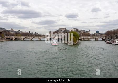 Pont Neuf Brücke über den River, Paris, Frankreich Stockfoto