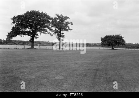 Rowheath Pavillon Zentrum. Heide-Straße, Bournville, Birmingham B30 1HH. 14. Juli 1981. Stockfoto