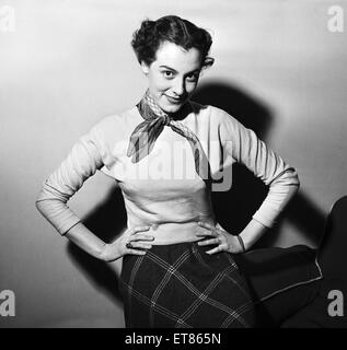 Ein Porträt von Anne Rogers, der wurde in Liverpool geboren und ist eine englische Schauspielerin, Tänzerin und Sängerin. 27. Dezember 1953. Stockfoto