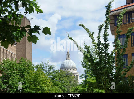 St. Pauls Cathedral, London, südlich der Themse aus gesehen Stockfoto