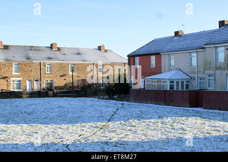 Letzte Nacht sah die ersten Schneefall traf den Nordosten Englands nach Schottland und Yorkshire erhielt ihre auf Weihnachtstag mit: Atmosphäre wo: Newcastle, United Kingdom bei: 28. Dezember 2014 Credit: WENN.com Stockfoto