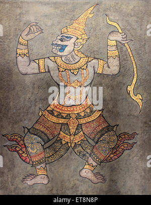 Kunstwerk im Tempel Wat Pho, Thailand Stockfoto
