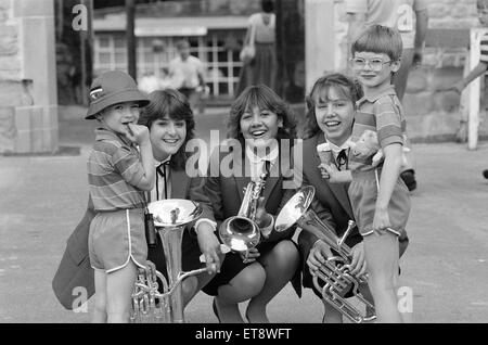 1985-Birmingham internationale Jazz- und Blues-Festival, Künstler, Fototermin, 7. Juli 1985. Stockfoto