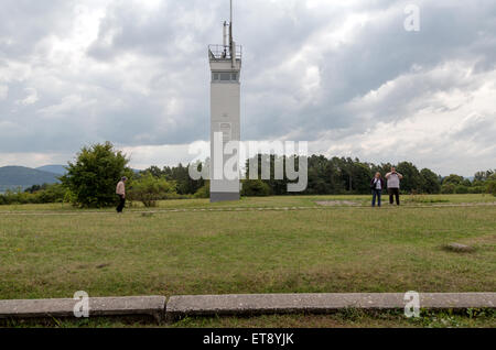 Geisa, Deutschland, DDR-Wachturm auf der Grenze-System der Gedenkstätte Point Alpha Stockfoto