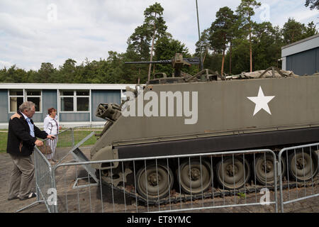 Rasdorf, Deutschland, gepanzerte Mannschaftswagen in der Gedenkstätte Point Alpha Stockfoto