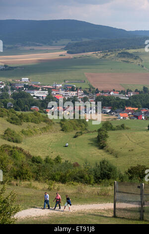 Rasdorf, Deutschland, Blick vom Aussichtsturm in der Gedenkstätte Point Alpha Stockfoto