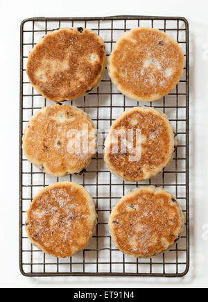 Walisische Kuchen oder Welshcakes (oder Bilder) - eine traditionelle Delikatesse in Wales Stockfoto