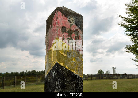 Rasdorf, Deutschland, Grenzposten auf dem Gelände der Gedenkstätte Point Alpha Stockfoto