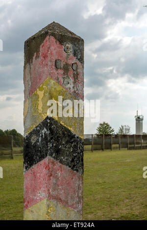 Rasdorf, Deutschland, Grenzposten auf dem Gelände der Gedenkstätte Point Alpha Stockfoto