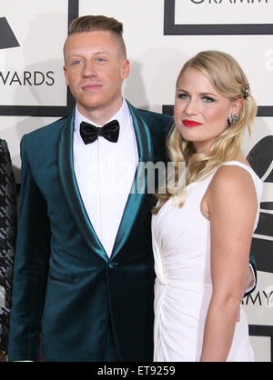 Die 56th Annual GRAMMY Awards (2014) statt im Staples Center in Los Angeles, CA. 26.01.2014 Featuring: Macklemore, Tricia Davis, Ben Haggerty Where: Los Angeles, California, Vereinigte Staaten von Amerika bei: Kredit-26. Januar 2014: Adriana M. Barraza/WENN.com Stockfoto