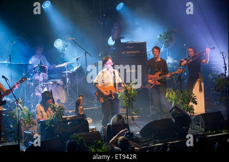 Rock Band British Sea Power in Konzert im Ritz, Manchester, UK, 11. Juni 2015 Stockfoto