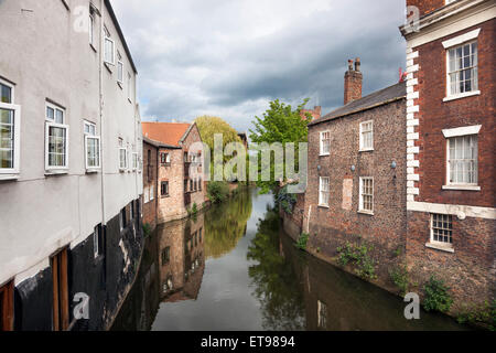 Fluß Foss in York, England Stockfoto